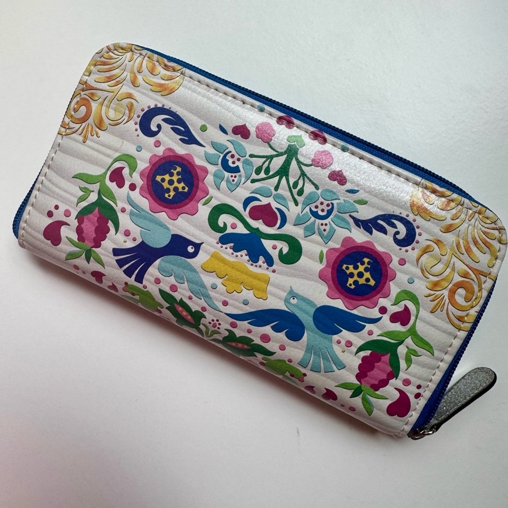 Colorful Floral Bird Wallet